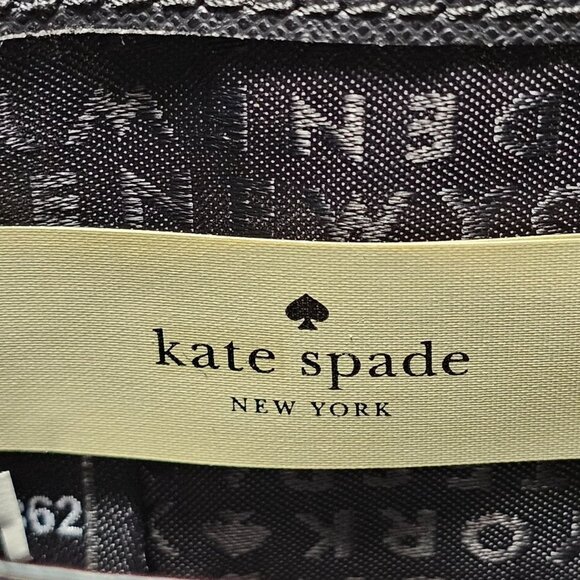 Kate Spade New York Hazel Court Bow Lacey Leather Zip Around Wallet, Merlot EUC - Picture 11 of 15